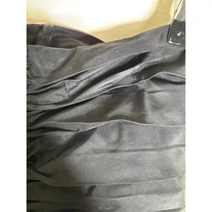 VTG 80s Tadashi Shoji Black Strapless Ruched & Ruffled Cocktail Dress Size 6 USA thumbnail 12