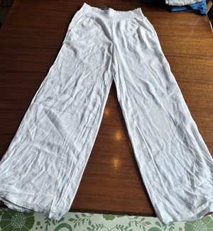 NWT Linen Wide Leg Beach Pants thumbnail 4