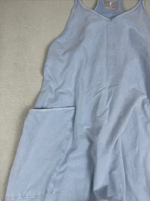 FP Movement Hot shot onesie in light denim blue Size: XS thumbnail 4