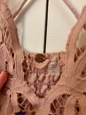 Free People Pink Adelia Lace Dress thumbnail 5