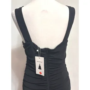 NWT ZESICA Women's L 2026 Ruched Bodycon‎ Dress Mermaid Cocktail Wedding LBD thumbnail 7