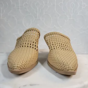Seven Dials Womens Mule Heels 8 Brown‎ Cognac Woven Quinton Pointed Toe Clogs thumbnail 9