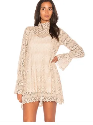 Free People Simone Lace Mini Dress XS thumbnail 1