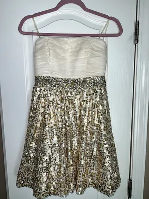 Gold Metallic Dress thumbnail 6