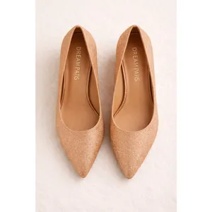 Dream Paris Rose Gold‎ Glitter Block Heels – Size 8 thumbnail 3