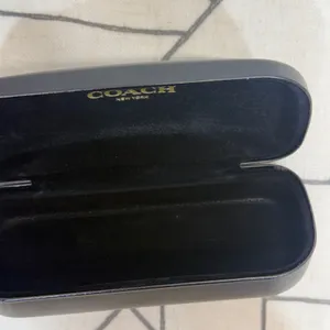 Coach Eyeglasses Case OS Black Hard Shell Clamshell with Cleaning Cloth thumbnail 4