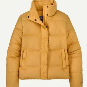 Patagonia Silent Down Jacket - Women's Size M - Beeswax Tan - 27935 - NWT thumbnail 1