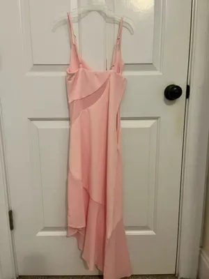 pink midi cocktail dress thumbnail 3