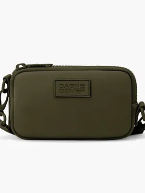 Dagne Dover Mara Neoprene Phone Sling/Crossbody Dark Moss/Olive Excellent Cond. thumbnail 8