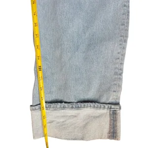Abercrombie & Fitch The Baggy Low Rise Jeans Light Wash 32 14L Wide Leg thumbnail 8