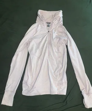 Eddie Bauer Purple Quarterzip Pullover thumbnail 1