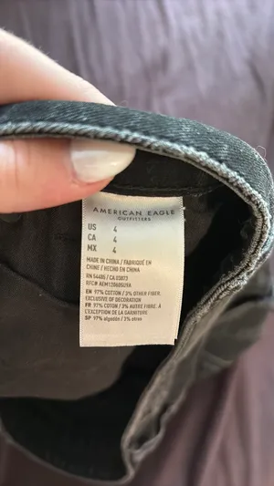 American Eagle Outfitters Jean Shorts Black thumbnail 6