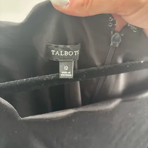 Talbots Black Scallop-Trim Sheath Dress thumbnail 6