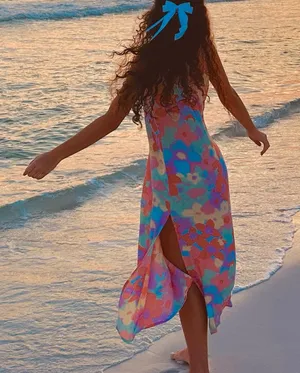 Billabong Dress Floral Midi Slip thumbnail 1