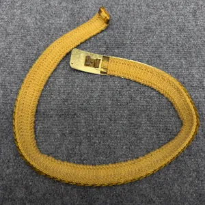 VTG Elastic Metal Scale Belts Gold Tone Silver Tone thumbnail 5