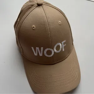 Tan 'Woof' Baseball Cap thumbnail 2