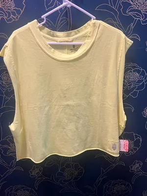Free People Top- Neon Yellow - NWT- SZ M thumbnail 4