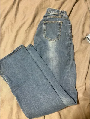 Blue low rise flare jeans thumbnail 2