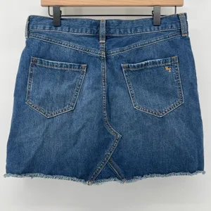 Southern Tide Women 28 Raw Hem Denim Jean Mini Skirt Medium Wash‎ Y2K Preppy thumbnail 2