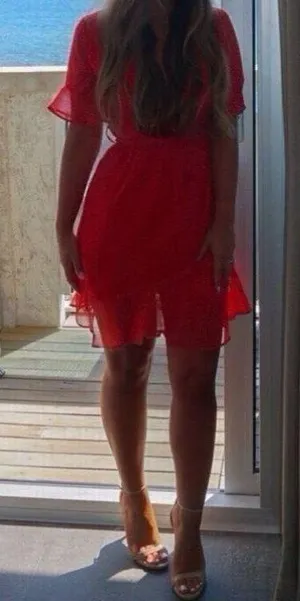 Red Belted Dress thumbnail 1