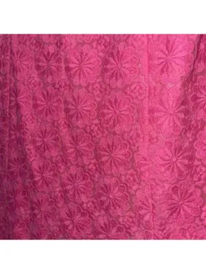 Lilly Pulitzer Pink Strapless Floral Lace Printed Overlay Dress Non Stretch thumbnail 3