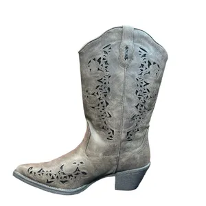 Roper Women's Alisa Metallic Inlay Boot - Pointed Toe -‎ 09-021-1556-1020 BR thumbnail 5