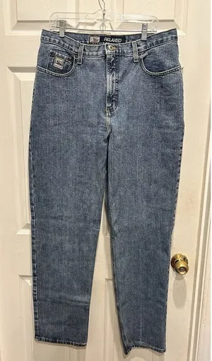 VTG Cruel Girl Relaxed Fit Jeans Womens 19 Long High Rise Blue Medium Wash Denim thumbnail 1