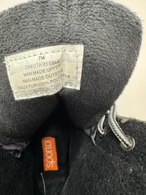 Sporto 'Dakota Peeble'Black Snow Boots Size 7M thumbnail 10