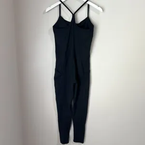 Offline‎ By Aerie The Hugger Jumpsuit Women's Size Medium Pockets Athletic Black thumbnail 5