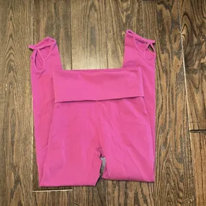 FREE PEOPLE movement pink leggings size xSmall thumbnail 2
