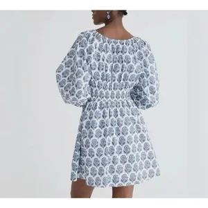 J.Crew bouquet block print mini dress size xs thumbnail 3