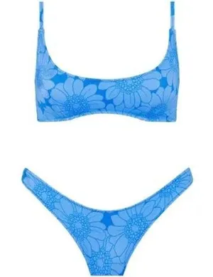 Triangle Blue Bikini Set  thumbnail 1