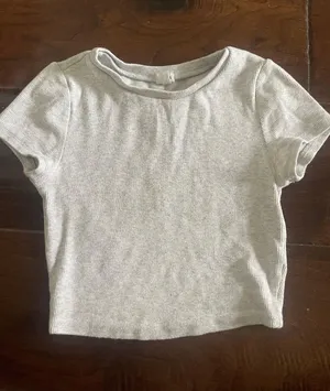Garage Baby Cropped Tee White thumbnail 1