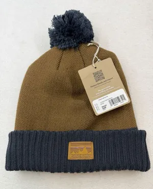 Patagonia Powder Town Beanie '73 Skyline Shelter Brown Winter Hat NWT thumbnail 1