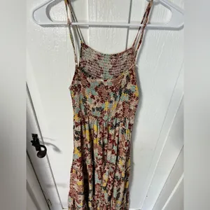 Abel the Label Floral boho Tiered Smocked Maxi dress size XS thumbnail 3