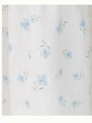 Called To Surf Women’s White Floral Maxi Dress with Puff Sleeves thumbnail 5