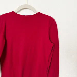 [Vintage] 90s Gap Red Stretch Cotton Long Sleeve T-Shirt Rhinestones Sz Medium M thumbnail 7