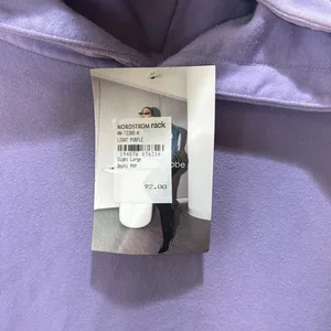 naked wardrobe Classic Oversized Hoodie - Light Purple Size L thumbnail 4