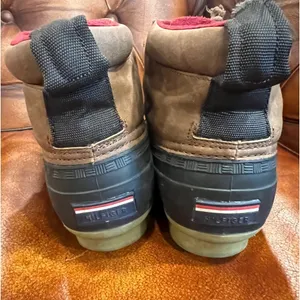 EUC Tommy Hilfiger Womens Duck Boots Rain Shoe-Brown -Size 7 thumbnail 6