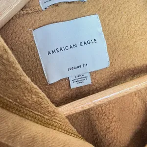 American Eagle Women's Small Hoodie Tan‎ Yellow Legging Fit Comfy Lounge Soft thumbnail 3
