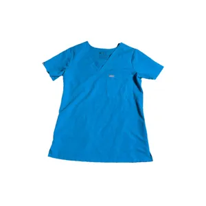 FIGS Scrub Top Women XSmall Blue Technical Collection One-Pocket Medical Nurse‎ thumbnail 4