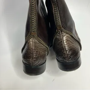 Arturo‎ Chiang brown leather felicity riding boots knee high size 7.5 thumbnail 8