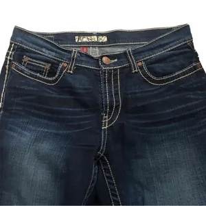 BKE The Buckle Drew Classic Mid Rise Boot Jean Size 28X29 Dark Wash Stretch thumbnail 2