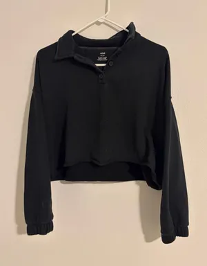 Aerie Cropped Sweatshirt Crewneck thumbnail 1