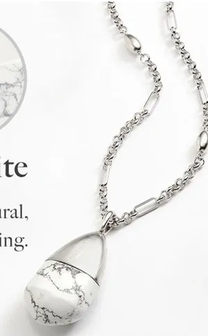 Nwot Kendra Scott limit edition stone silver long necklace thumbnail 1