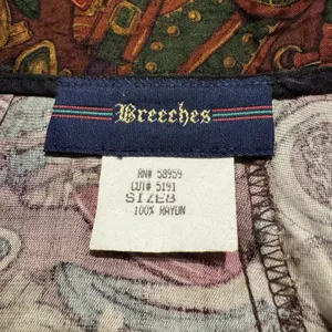 Breeches Pants Vintage Equestrian High Rise Retro Boho Western Rustic Brown 8 thumbnail 2