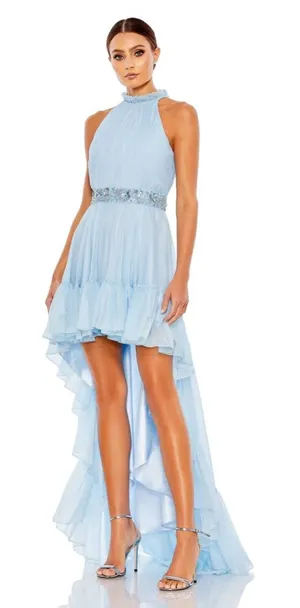 Mac Duggal 68029 Halter Neck High Low Gown NWT‎ thumbnail 1
