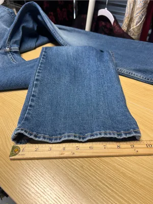 Old Navy Higher High-Rise Flare Jeans 6 Petite Medium Wash Clover thumbnail 14