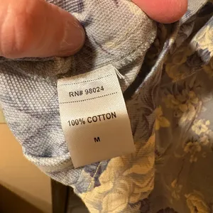 Love the Label Anthropologie Floral Chambray Belted Mini Dress thumbnail 8
