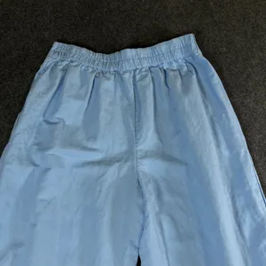 Vineyard Vines Womens Blue Linen Blend Wide Leg Crop Pants Size M High Rise thumbnail 12